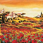 Richard Leblanc Valley of Poppies painting